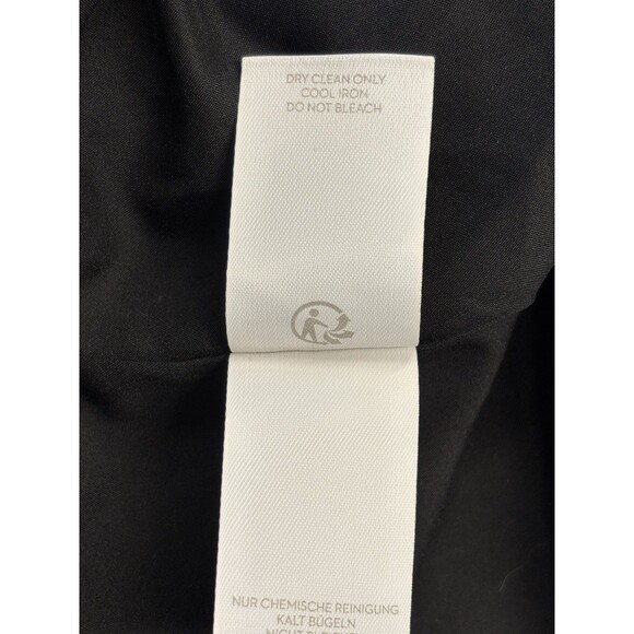 BODEN REBECCA Black SATIN DRESS ASYMMETRICAL Hem Cocktail Classy Formal Retro 4R - Picture 12 of 13